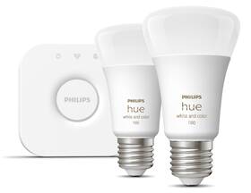 Startovací sada Philips 9W, E27, White a Color Ambiance (2ks) + Bridge 

 obrázek produktu 2 z 5