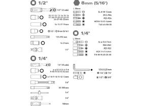 Sada gola klíčů Extol Premium 8818337 (94 ks) 

 obrázek produktu 5 z 5