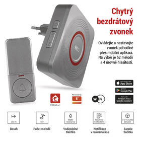 Zvonek bezdrátový EMOS GoSmart P5735SS stříbrný

 obrázek produktu 8 z 19