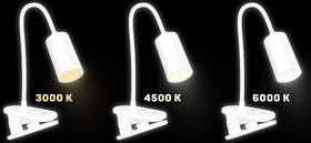 Stolní LED lampička Connect IT Clip 2 bílá

 obrázek produktu 4 z 5