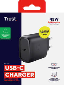 Nabíječka do sítě Trust MAXO 45W GaN, USB-C černý

 obrázek produktu 7 z 14
