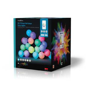 Party osvětlení Nedis SmartLife LED, Wi-Fi, RGB, 20 LED, 10 m, Android / IOS 

 obrázek produktu 7 z 7