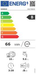 Myčka nádobí Gorenje GS673B60W bílá barva

