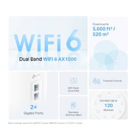 Komplexní Wi-Fi systém TP-Link Deco X10 (1 ks) bílý

 obrázek produktu 1 z 5