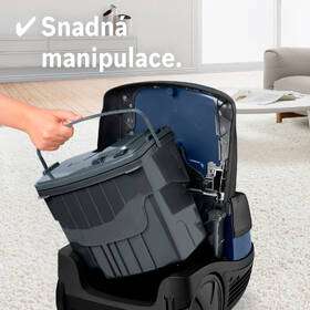 Víceúčelový vysavač Bosch BWD41700 šedá barva
