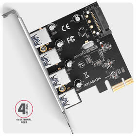Řadič Axagon PCEU-430RS - 4x USB 5Gbps port 

 obrázek produktu 1 z 3