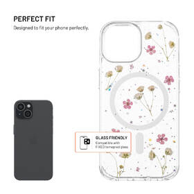 Kryt na mobil FIXED MagBloom s MagSafe na Apple iPhone 15 průhledný

 obrázek produktu 1 z 8