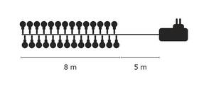 Vánoční osvětlení EMOS 80 LED, 8m, řetěz (kulička), studená bílá, časovač, i venkovní použití 

 obrázek produktu 15 z 18