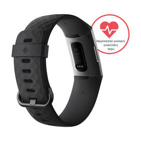 Fitness náramek Fitbit Charge 3 - Graphite, Black 

 obrázek produktu 6 z 9