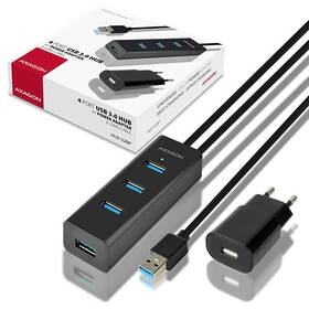 USB Hub Axagon USB / 4 USB 3.0, adaptér, 1,2 m černý

 obrázek produktu 8 z 8