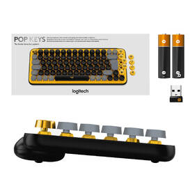 Klávesnice Logitech POP Keys US - blast yellow 

 obrázek produktu 5 z 9