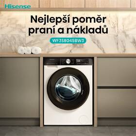Pračka Hisense WF3S8045BW3 bílá barva
