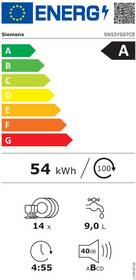 Myčka nádobí Siemens SN55YS07CE Zeolith® 

 obrázek produktu 1 z 17