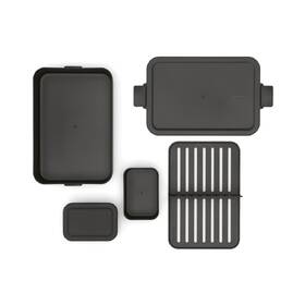 Jídelní box Brabantia Bento Make & Take, dark grey černý

 obrázek produktu 8 z 22
