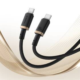 Kabel Baseus Dura USB-C/USB-C, 100W, 1m černý/zlatý

 obrázek produktu 6 z 16