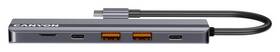 USB Hub Canyon DS-17 6in1 4k USB-C šedý

 obrázek produktu 3 z 11