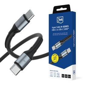 Kabel 3mk rychlonabíjecí Hyper Cable N-SERIES USB-C / USB-C, Power Delivery, QC 3.0, 100W, 1,5m černý

 obrázek produktu 1 z 1