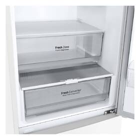 Chladnička s mrazničkou LG GBP62SWNBC bílá barva
