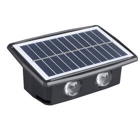 Nástěnné svítidlo Solight WL917, solární, WW + CW černé

 obrázek produktu 1 z 5
