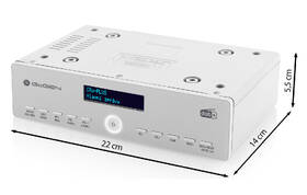 Radiopřijímač s DAB+ GoGEN DAB 600 KITCHEN stříbrný/bílý

 obrázek produktu 2 z 6