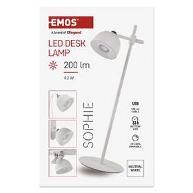 Stolní LED lampička EMOS SOPHIE, 200 lm, stmívání, 2,5 W, neutrální bílá bílá

 obrázek produktu 9 z 10