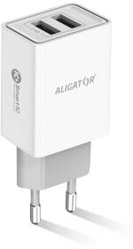 Nabíječka do sítě Aligator 2,4A, 2xUSB, smart IC bílá

 obrázek produktu 1 z 2