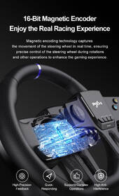 Volant PXN V900 Gen2 Bundle, PC, Switch, PS3/4, Xbox One/X/S series černý

 obrázek produktu 4 z 13
