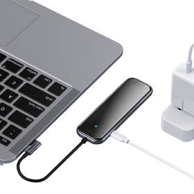 USB Hub Baseus USB-C/3x USB 3.0, HDMI, RJ45, USB-C PD šedý

 obrázek produktu 4 z 6