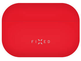 Pouzdro FIXED Silky pro Apple AirPods Pro 2 červená barva
