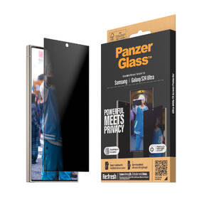 Tvrzené sklo PanzerGlass Privacy na Samsung Galaxy S24 Ultra s instalačním rámečkem 

 obrázek produktu 2 z 11