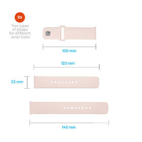 Řemínek FIXED Silicone Sporty Strap s Quick Release 22mm růžový

 obrázek produktu 4 z 5