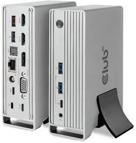 Dokovací stanice Club3D USB-C, Triple Display DP 1.4, PD Charging Dock 120 W šedá

 obrázek produktu 5 z 6