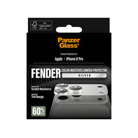 Hliníková ochrana fotoaparátu PanzerGlass FENDER na Apple iPhone 17 Pro stříbrné

 obrázek produktu 5 z 5
