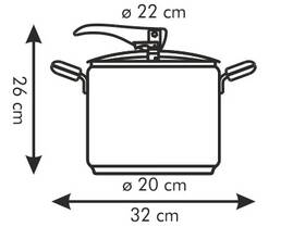 Tlakový hrnec Tescoma 7 l 

 obrázek produktu 2 z 2