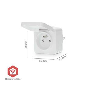 Chytrá zásuvka Nedis SmartLife, měřič spotřeby, dálkově ovladatelná, Zigbee 3.0, IP44, 3680 W bílá

 obrázek produktu 4 z 12
