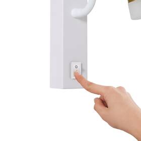 Nástěnné svítidlo IMMAX GOAL LED, vypínač, 3W bílé/zlaté

 obrázek produktu 3 z 8