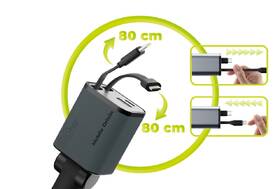 Adaptér do auta Mobile Origin 4in1 50W CA28 - USB-C + USB-A, USB-C, Lightning kabel šedý

 obrázek produktu 4 z 10