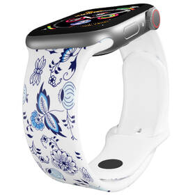 Řemínek Mi-Band na Apple Watch 42/44/45/49 mm - motiv Cibulák, bílý 

 obrázek produktu 2 z 3
