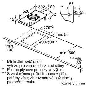 Plynová varná deska Siemens ER3A6AB70 černá barva
