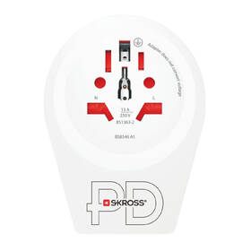 Cestovní adaptér SKROSS Europe USB C20PD pro cizince v ČR, USB-C, PD 20W 

 obrázek produktu 1 z 6