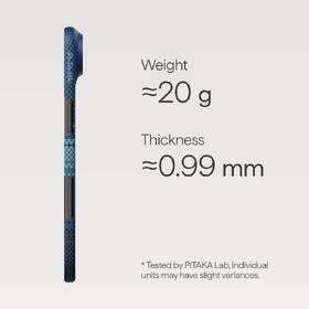 Kryt na mobil Pitaka Ultra-Slim Moonrise na Apple iPhone Air modrý

 obrázek produktu 3 z 3