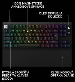 Klávesnice Logitech PRO X2 RAPID, US INT'L černá

 obrázek produktu 7 z 14