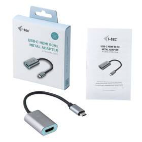 Redukce i-tec USB-C/HDMI, 60Hz, kovový 

 obrázek produktu 3 z 3
