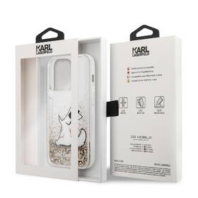 Kryt na mobil Karl Lagerfeld Liquid Glitter Choupette Eat na Apple iPhone 14 Pro zlatý

 obrázek produktu 3 z 3