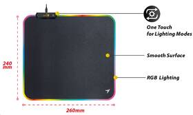 Podložka pod myš Genius GX-Pad 260S RGB, 26 x 24 cm černá

 obrázek produktu 1 z 1