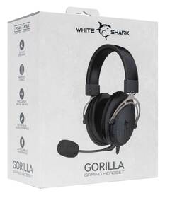 Headset White Shark GORILLA pro PC, PS4/PS5, Xbox, Mac černý/šedý

 obrázek produktu 6 z 11
