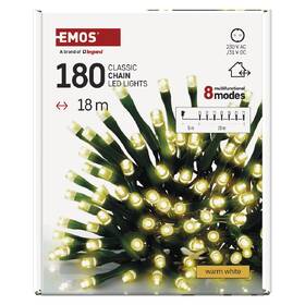 LED řetěz EMOS 180LED řetěz, 18 m, venkovní i vnitřní, teplá bílá, programy, časovač 

 obrázek produktu 3 z 7