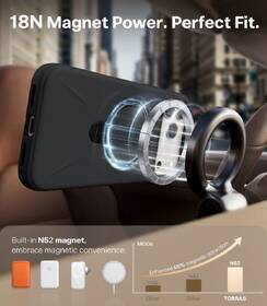 Kryt na mobil Torras Ostand Q3 Silicone na Apple iPhone 17 Pro Max černý

 obrázek produktu 5 z 6