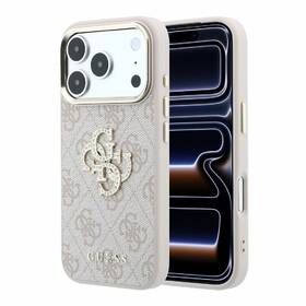 Kryt na mobil Guess PU 4G Strass Metal Logo na Apple iPhone 18 Pro růžový

 obrázek produktu 5 z 6