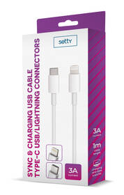 Kabel Forever Setty USB-C/Lightning 1m bílý

 obrázek produktu 1 z 1